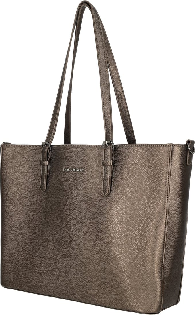 Enrico Benetti Nina shopper + laptopvak 15 inch brons
