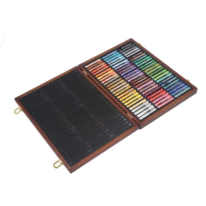 Oliepastelkrijt 72 Kleuren Sterke Hechting Multifunctioneel Draagbaar Zacht Oliekrijt voor Tekenen Schilderen black