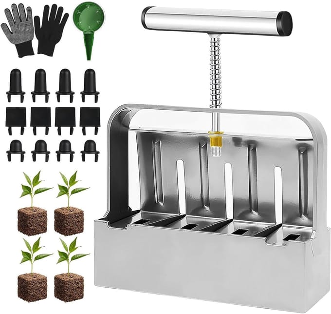 Dailygoods - Cosensi - Handmatige Bodemblokkering voor Planten met Zaadhulp