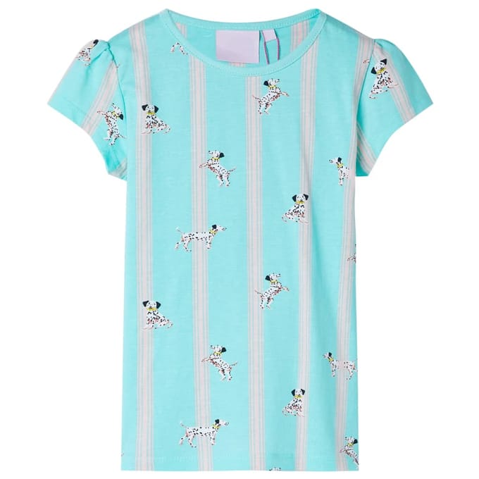vidaXL Kinderpyjama met korte mouwen 128 blauw