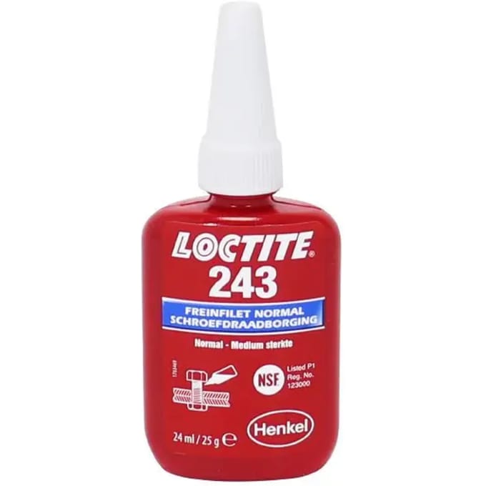 LOCTITE 243 Schroefdraadborgmiddel Blauw 24ml - Medium sterkte
