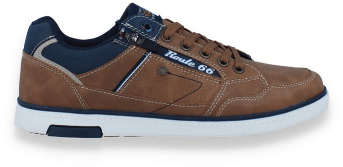 Route 66 Heren Sneaker | Bruin | Maat: 42