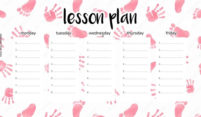 Wallvy - Magnetisch Lesplan - 30x17,5CM - Personaliseerbaar - Droog Uitwisbaar