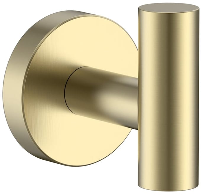 DutchLine - Smooth Handdoekhaak – Geborsteld Messing Goud