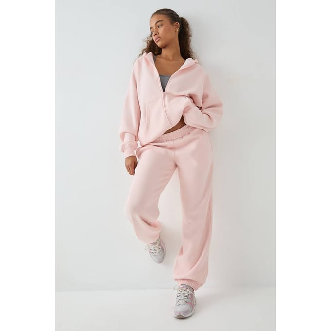 Dames DSGN Studio Oversized Cuffed Jogger | Light Pink | Maat: Medium