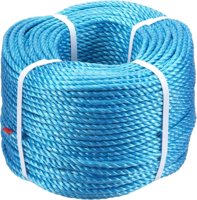 Polypropyleen Touw - Sterk Koord - Algemeen Gebruik - Drijvend Materiaal - 10mm 220m - Blauw
