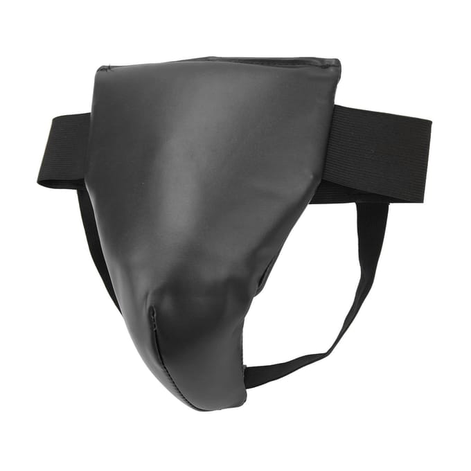 Boxing Groin Guard Shield PU Shock Resistance Protective Boxing Training Groin Protector Black L L(for 6.5-9kg) gray