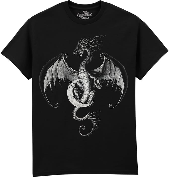 Draak Moon Glow Dragon The Coloured House T-shirt M