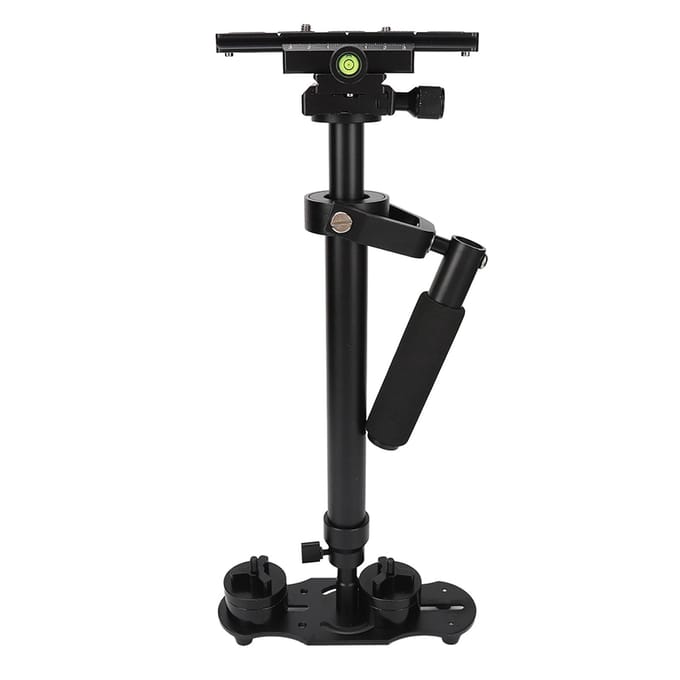 Camera Stabilisator Snelle Balancering 360 graden Rotatie Professioneel CNC Aluminium 3-assige Handheld black