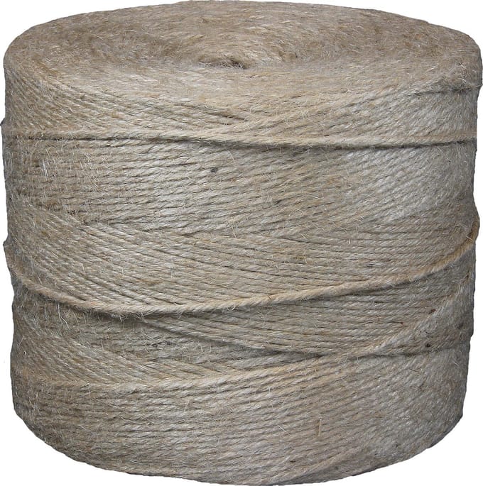 Jute touw – bindtouw 5 draads – Ca 3kg - Naturel (ca. 900mtr)