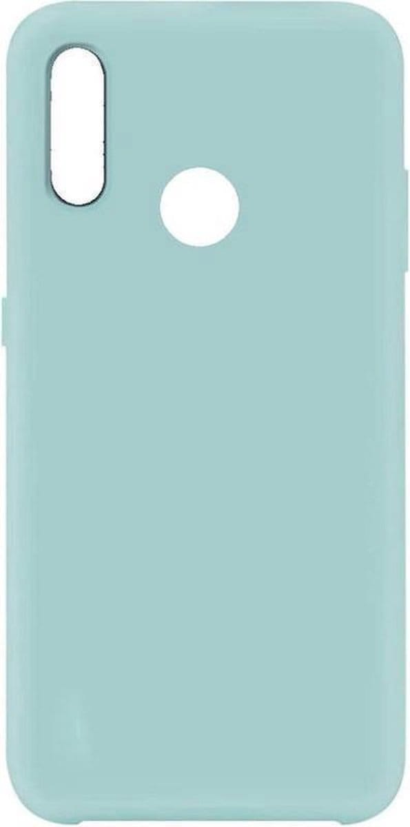 Solid hoesje Geschikt voor: Samsung Galaxy A20S Soft Touch Liquid Silicone Flexible TPU Rubber - Mist blauw