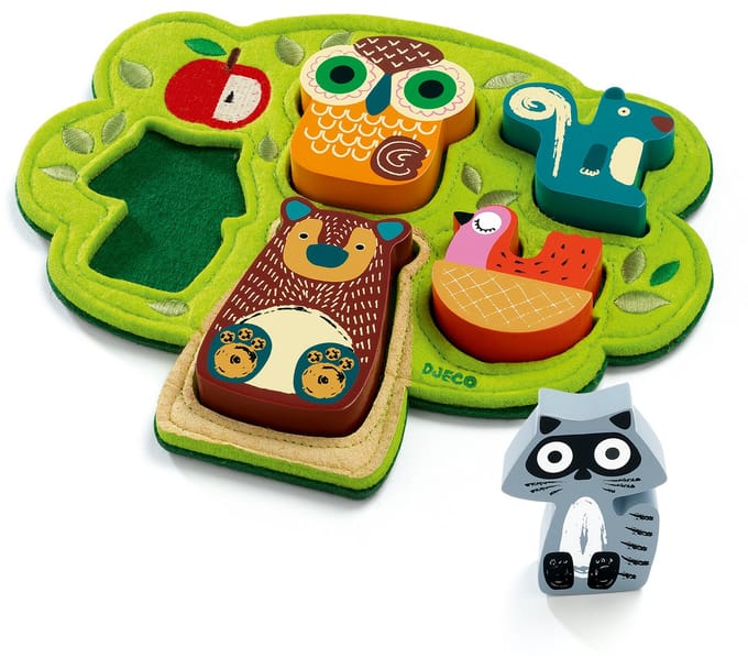 Djeco Oost west boom best - 5 stukjes