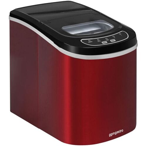 GGM Gastro Eiswürfelmaschine - Hohlzylinder - 12 kg/24 h - Rot