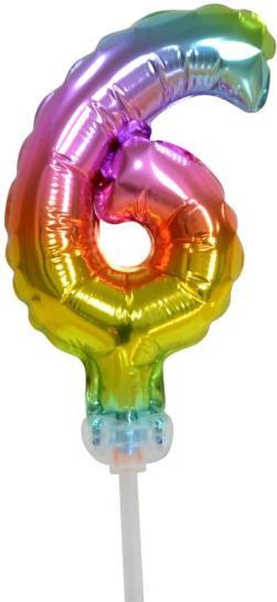 Helium cijfer ballon 6