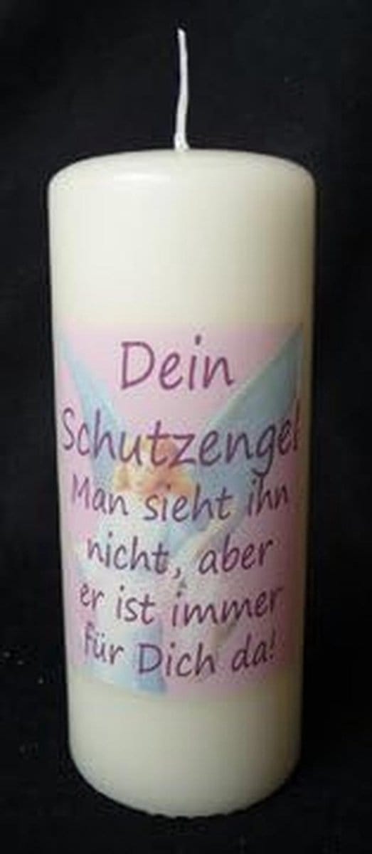 Roze Beschermengel Kaars - Decoratieve Kaars voor Bescherming en Sfeer