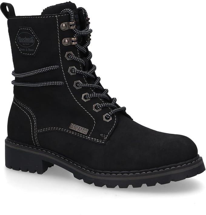 Dockers by Gerli Dames Enkellaars 57AA303-810-100 zwart boots