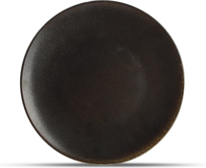Bonbistro Plat bord 27cm bruin Ash (Set van 6)