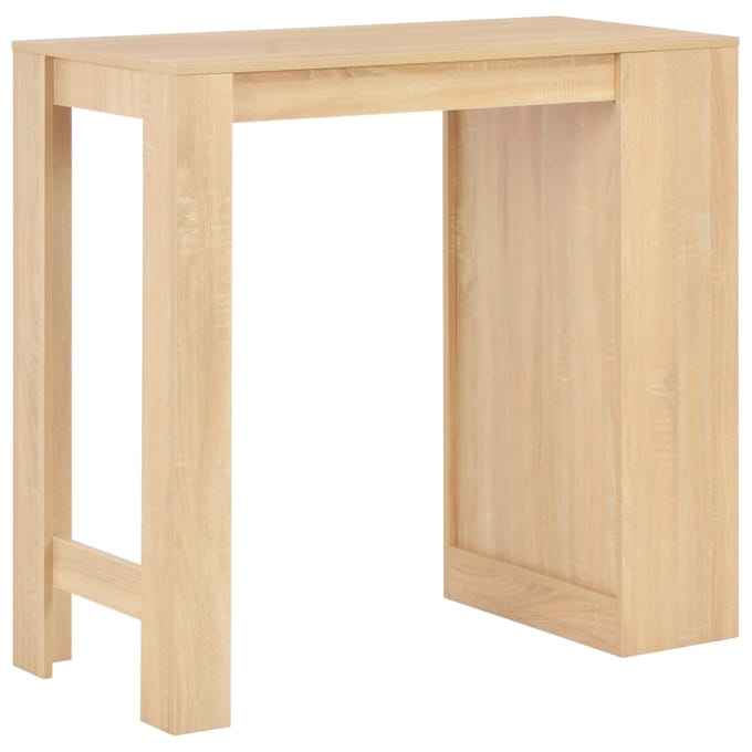 vidaXL - Bartafel - met - schap - 110x50x103 - cm - eikenkleurig