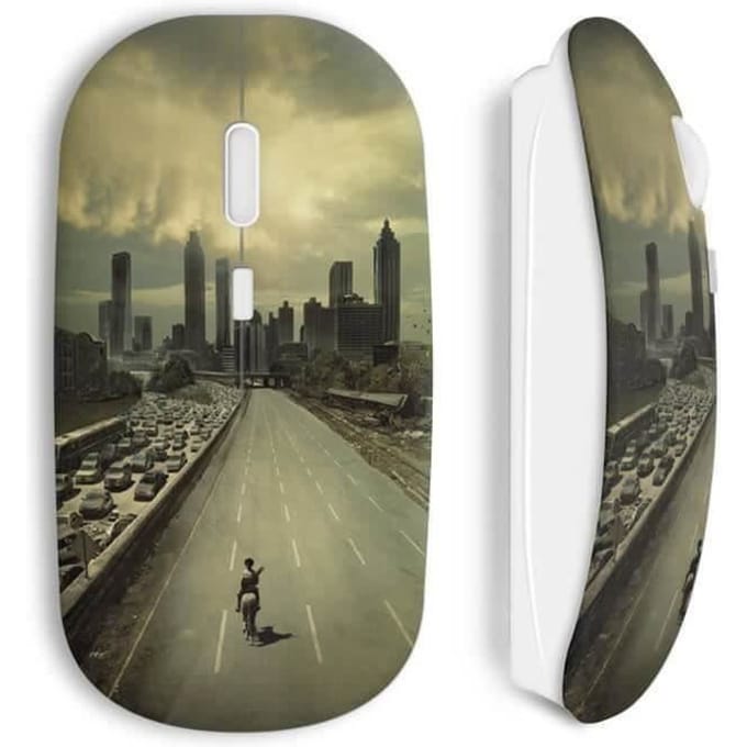 Souris sans fil - The Walking Dead - Blanc - Clé USB wifi incluse - Compatible Mac et PC