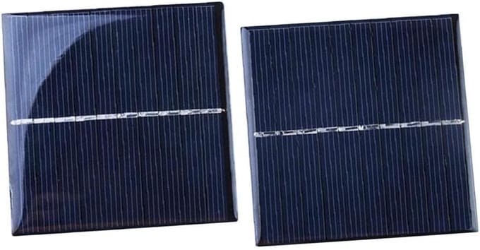 Zonnepaneel Set - Mini Oplader - Modelbouw Stroom - Draagbaar Frame Ontwerp - 2 Stuks 5V - Zwart