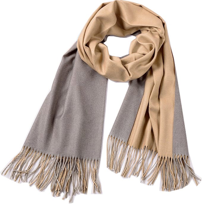 Sjaal Dames - Soft Comfort - Camel/Grey