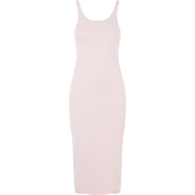 DEF - DFLDR083 Lange jurk - L - Roze