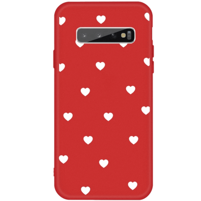 Mocaa  Samsung Galaxy S10 Plus Hearts Case Rood