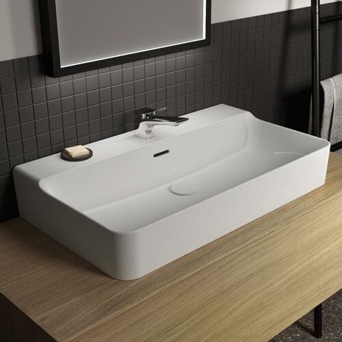 Ideal Standard washbasin 80 cm, 1 tap hole, with overflow T369201