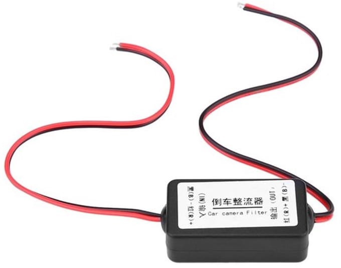 Dailygoody - Auto Achteruitrijcamera Filter - Stroomfilter 12V