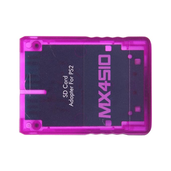MX4SIO SIO2SD Micro Opslagkaart Adapter Handgemaakt Stabiele Vervanging Micro Opslagkaartlezer voor PS2 Translucent Purple purple