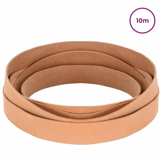 vidaXL - Leren - riem - 1 - Lichtbruin - 1000 - x - 4 - cm - Leer