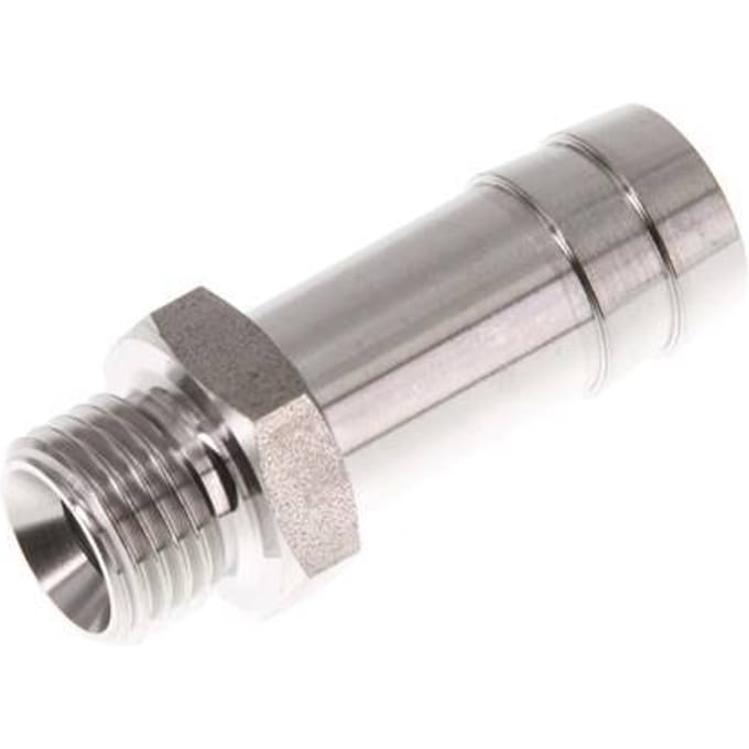 G 1/4'' Buitendraad x 13mm RVS Slangpilaar 40 Bar