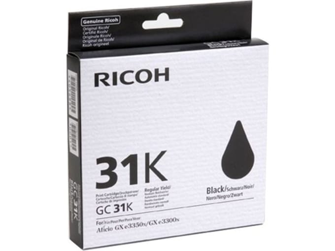 Ricoh GC-31K gelcartridge zwart (origineel)