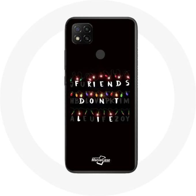 Coque pour Xiaomi Redmi 9C Stranger Things Affiche Friends Don't Lie Joyeux noël