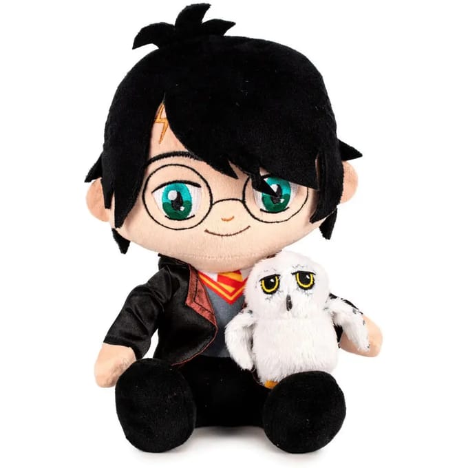 Play by Play Harry Potter Knuffel Figure Sitting met Animals Harry 25 cm Knuffeles