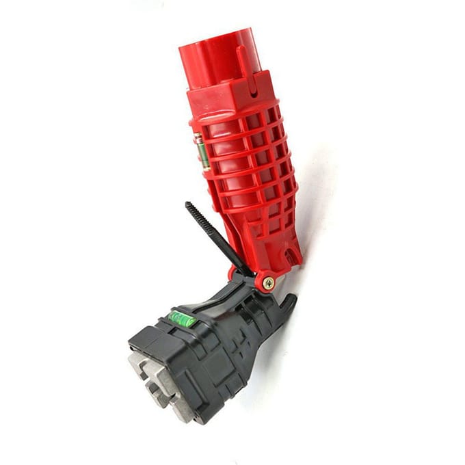 Clé à pipe à eau pliable Installateur de robinet d'évier à douille Clé à plomberie pour salle de bain cuisine red