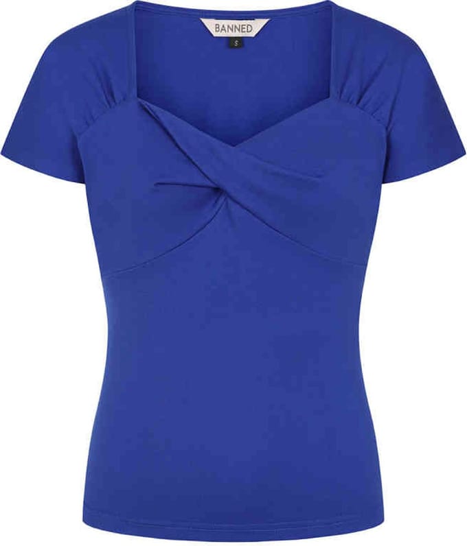 Banned - She Who Dares Top - XL - Blauw