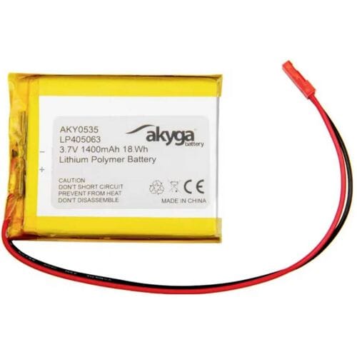 Akyga LP405063 Accupack Batterijgrootte: Speciaal LiPo 3.7 V 1400 mAh