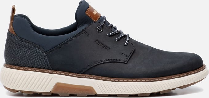Rieker Sneakers blauw Leer 302229 - Heren - Maat 45