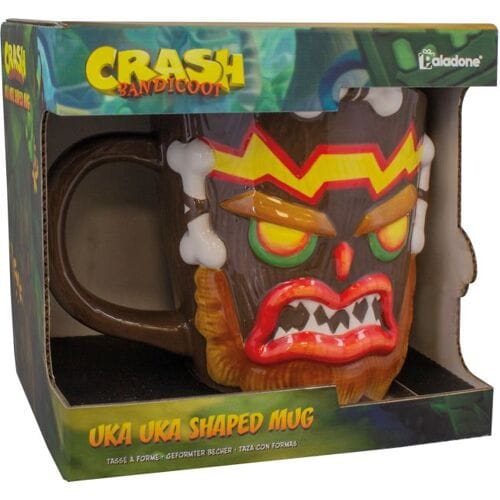 Paladone Crash Bandicoot 3D Mok-Uka Uka Shaped 320ML (Diversen) Nieuw