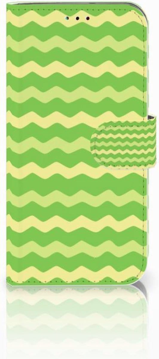 Samsung Galaxy A40 Telefoon Hoesje Waves Green