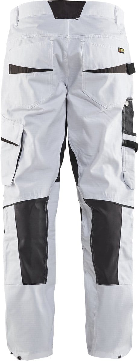 Blaklader Schilderswerkbroek met stretch 1095-1330 - Wit/Donkergrijs - D88