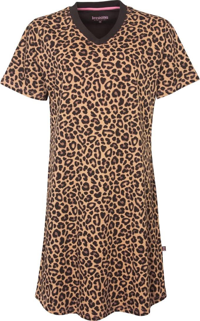 Irresistible Dames Nachthemd Bruin IRNGD1207A - Maten: XL