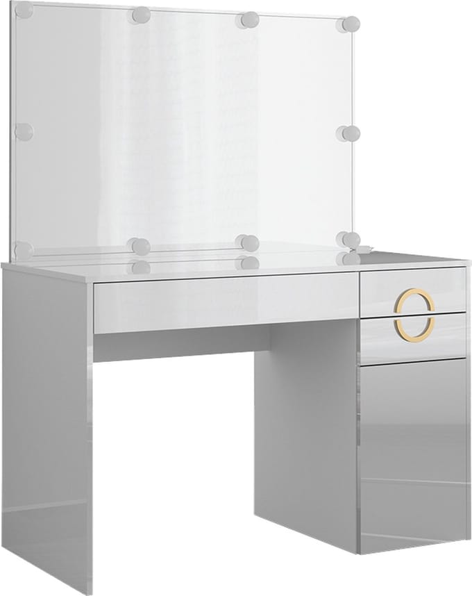 Vicco Adela Kaptafel met licht – 115 cm met LED-verlichting Wit