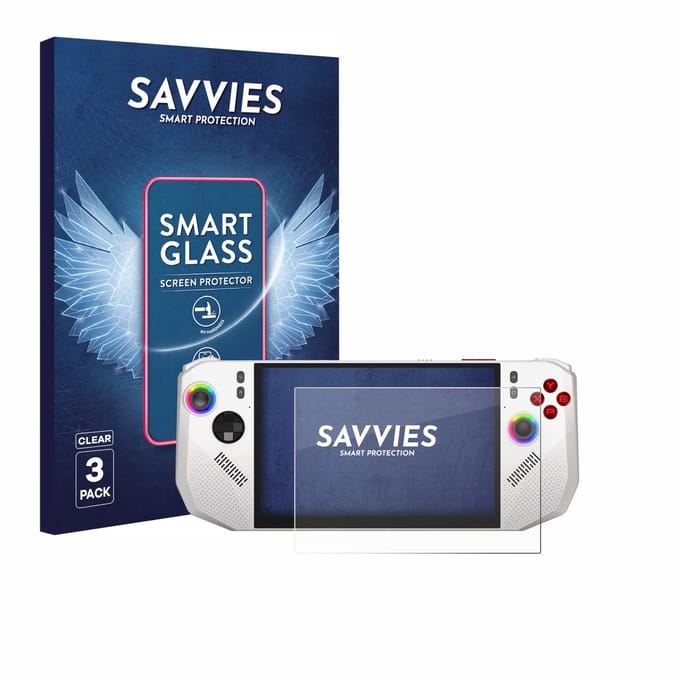 3 Stuks Savvies Screenprotector - geschikt voor MSI Claw A8 BZ2EM - beschermfolie glas transparant
