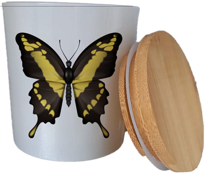 Geurfruit - Waxinelichthouder - Insect - Gele Vlinder
