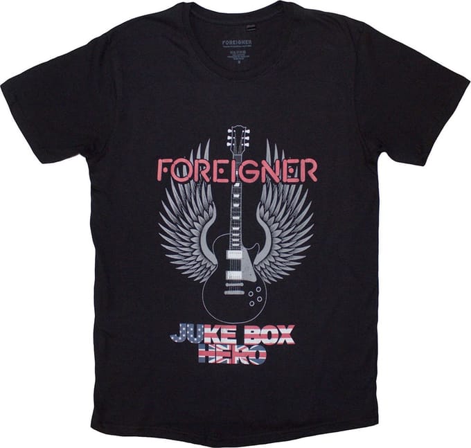 Foreigner - Juke Box Hero Heren T-shirt - S - Zwart