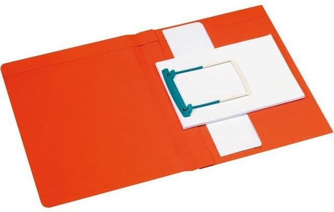 Jalema S lor Clipex Plus Snelhechtmap A4, Zuurvrij Karton, 250 vel, Rood (pak 10 stuks)
