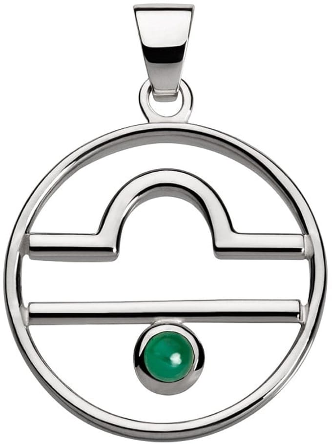 Weegschaal hanger met agaat