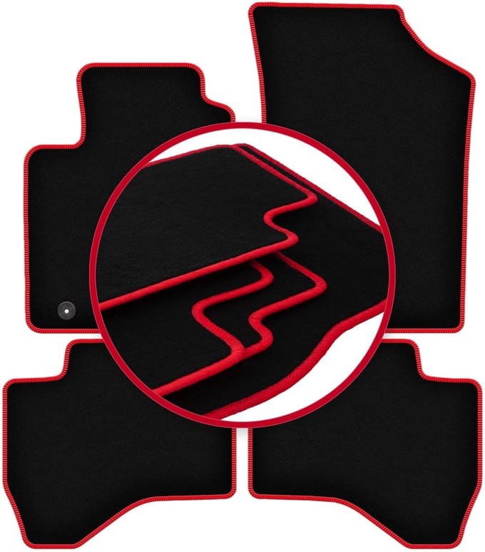 CARLUX-RED automatten voor: Citroen C1 II hatchback (2014-)